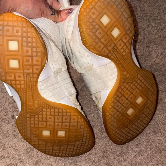 Men's Cream Athletic High-Top Sneakers - Picture 5 of 5